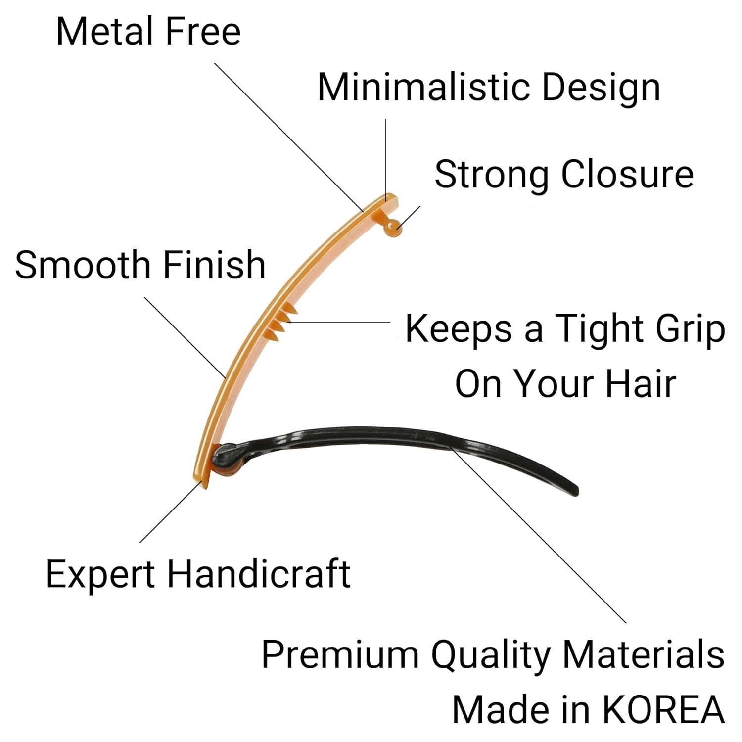 12pcs Hair Barrettes Set for Women and Girls, Hair Clips for Thick Thin Fine Hair, Non-metal Hair Accessories, Non-Slip Grip Handmade Snap Hairpin, BPA Free - Image 3