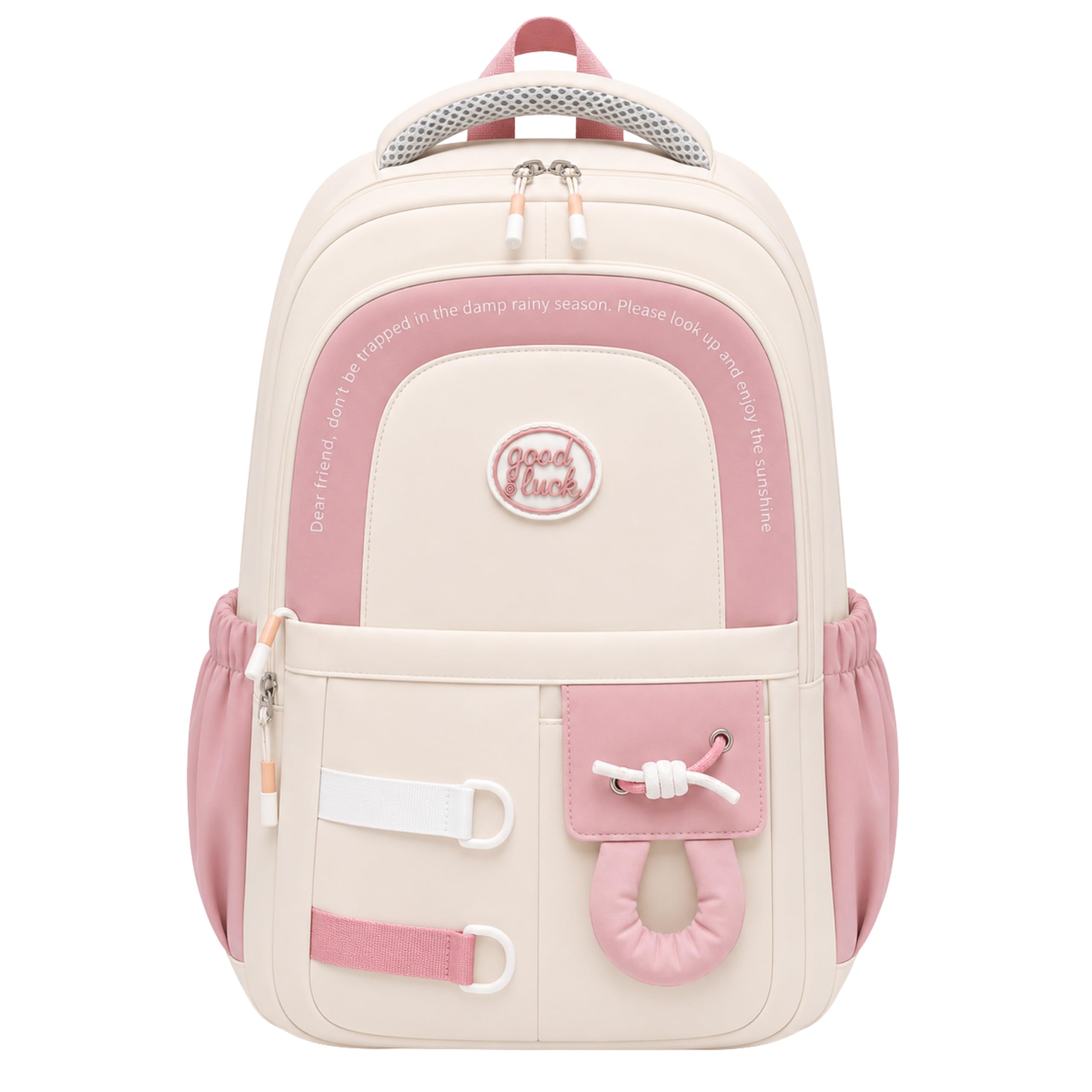 Korean Style Unisex School & College Backpack Bag | 18 Inch Large Capacity Bag For Girls & Boys Age of 12-16 Years | Best For Middle & High School, College, Tution, Travel, Camping-picture-29