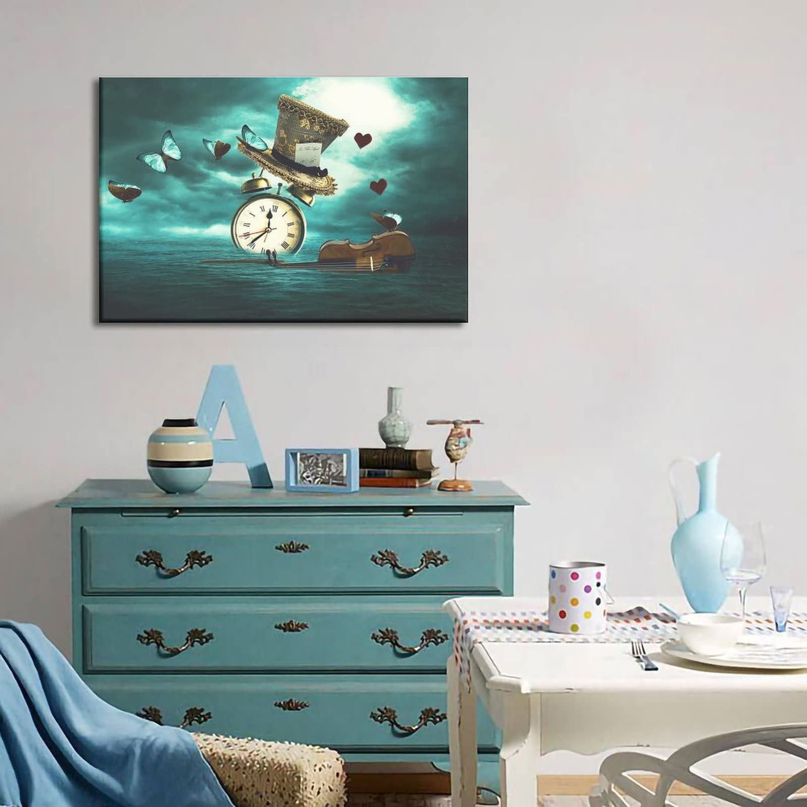 油絵 絵画 時計 【おとぎの国】