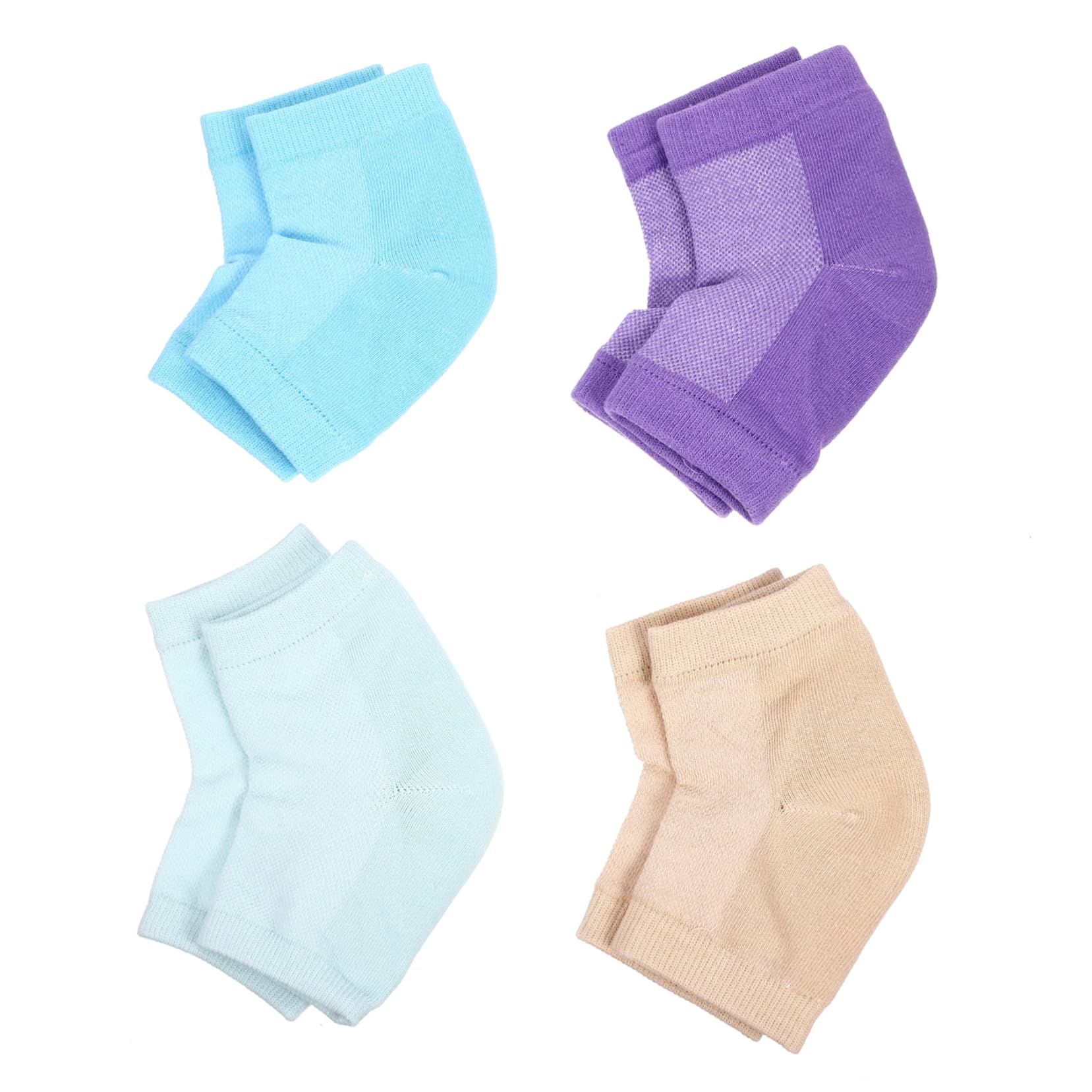 TOVINANNA 4 Pairs Moisturizing Socks Dry Feet Socks Foot Car Socks Gel Socks Heel Socks Heel Repair Socks Dry Feel Socks Moisturizing Feel Socks Cracked Feet Socks Polyester Cotton