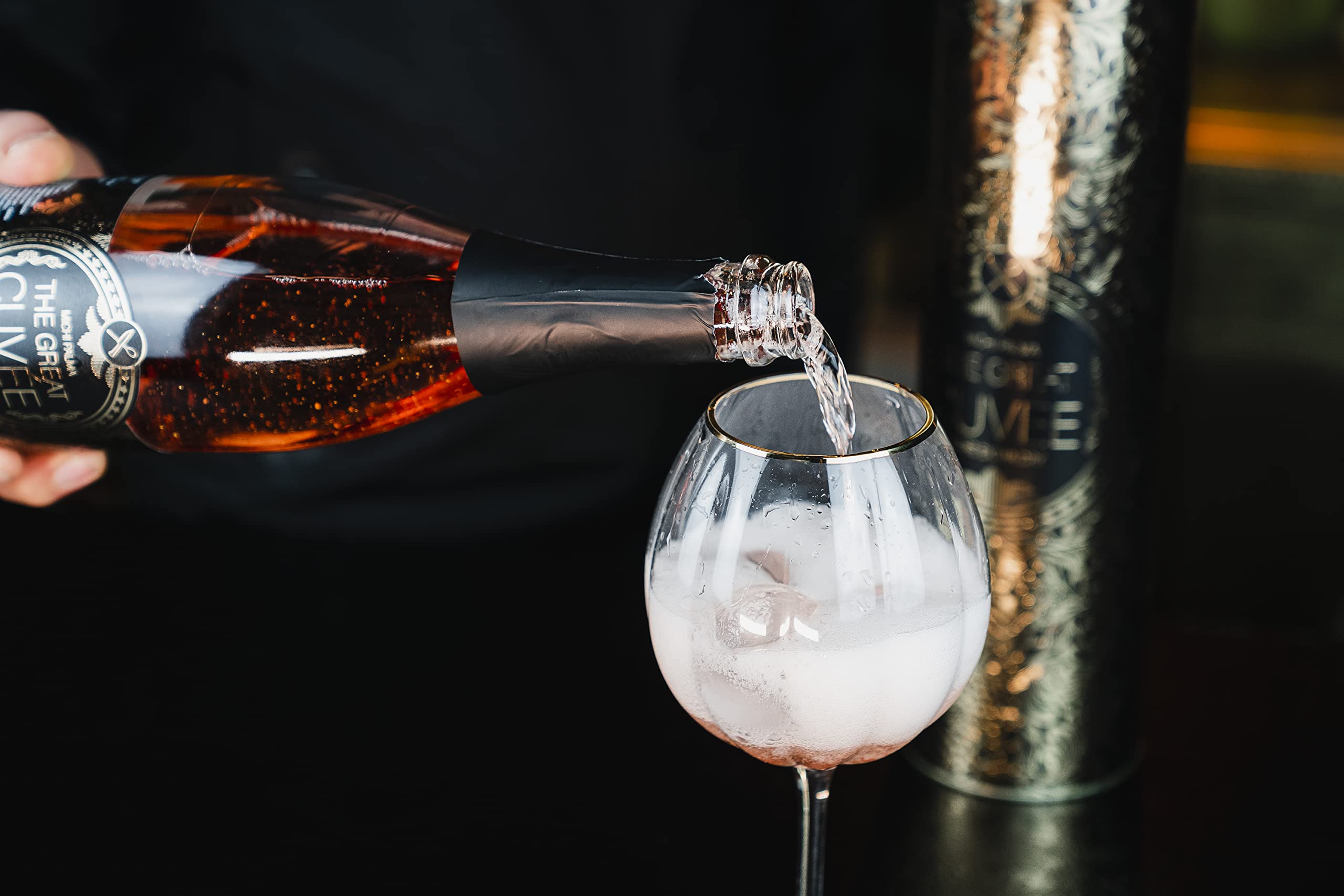 Michi Palma | The Great Cuvée Rosé Extra Dry (1 x 0.75 l) | Mit 23 Karat reinem Blattgold und edler Geschenkverpackung | Goldene Geschenkidee