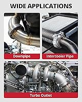 Vista 6 de EVIL ENERGY Abrazadera de banda en V de 2.25 pulgadas con brida macho hembra de acero inoxidable 2 piezas