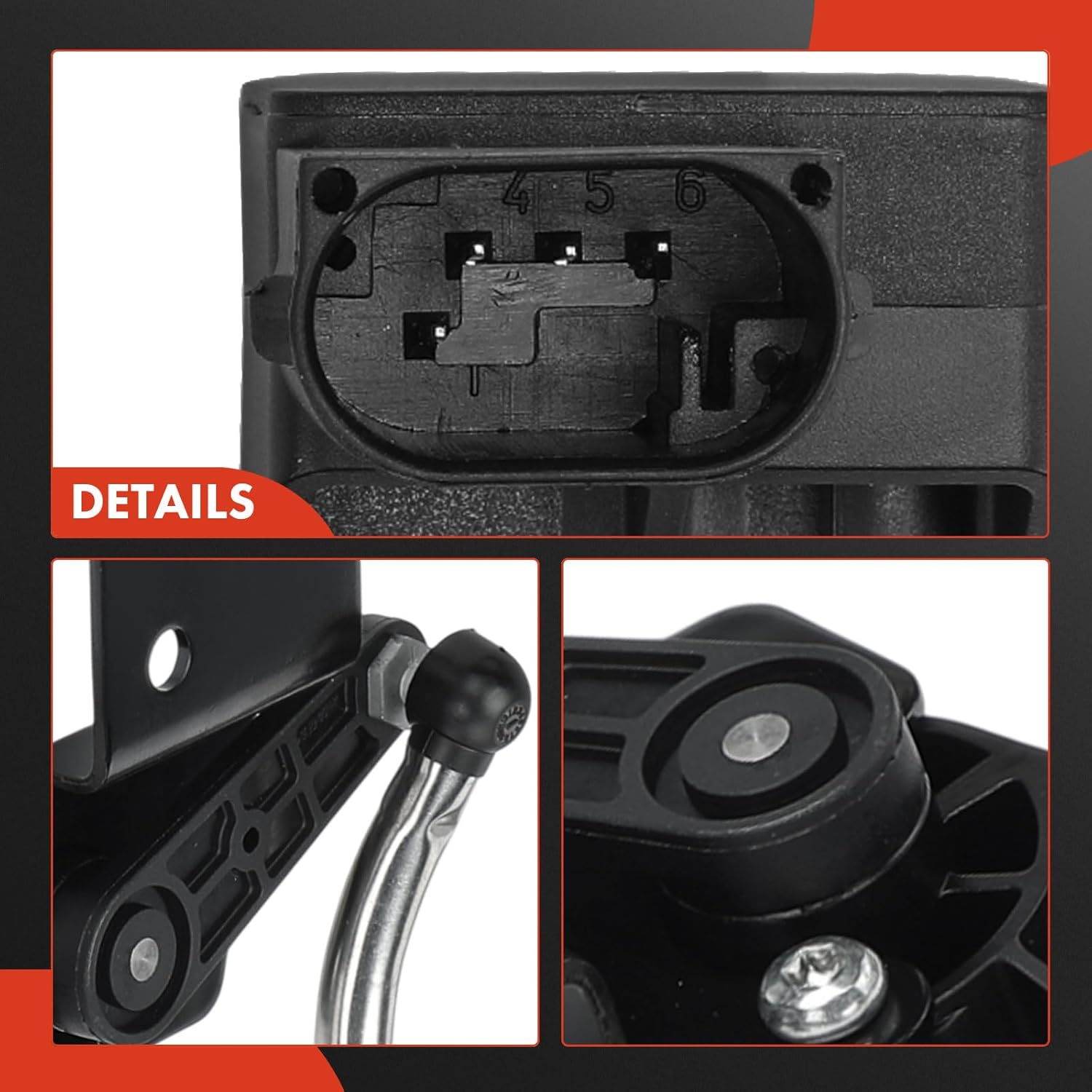 A-Premium Ride Height Level Sensor Compatible with Jeep WK2 Series Grand Cherokee & Dodge Durango, 2011 2012 2013 2014 2015, Front Driver and Passenger Side, 2-PC Set