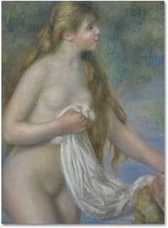 Trademark Fine Art Pierre Renoir Bather with Long Hair c.1895 Canvas Art
