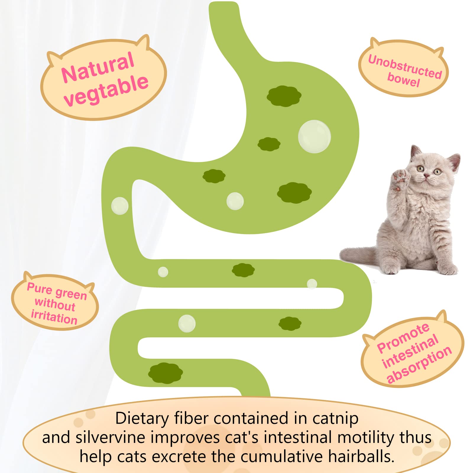 SINROBO 3 Pack Catnip Balls, Catnip Ball for Cats Wall, Edible Kitty Toys for Cats Lick, Safe Healthy Kitten Chew Toys, Teeth Cleaning Dental Cat Toys, Cat Wall Treats (Green)