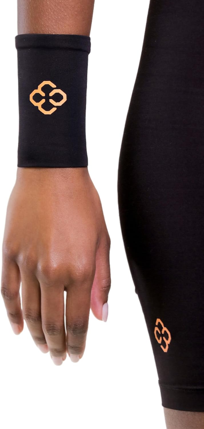 Copper 88 Wrist Compression Sleeve for Men & Women – Copper Embedded Wrist Muscles & Joints Support – Lightweight, Breathable, Form-Fitting for Daily Wear, Sports, Sleep, Recovery – Single Sleeve, S