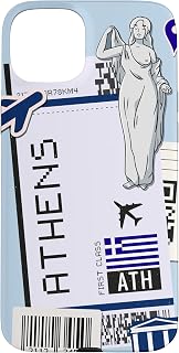 iPhone 15 Plus Athens Greece Airport Boarding Pass for Vacation in Athens Case