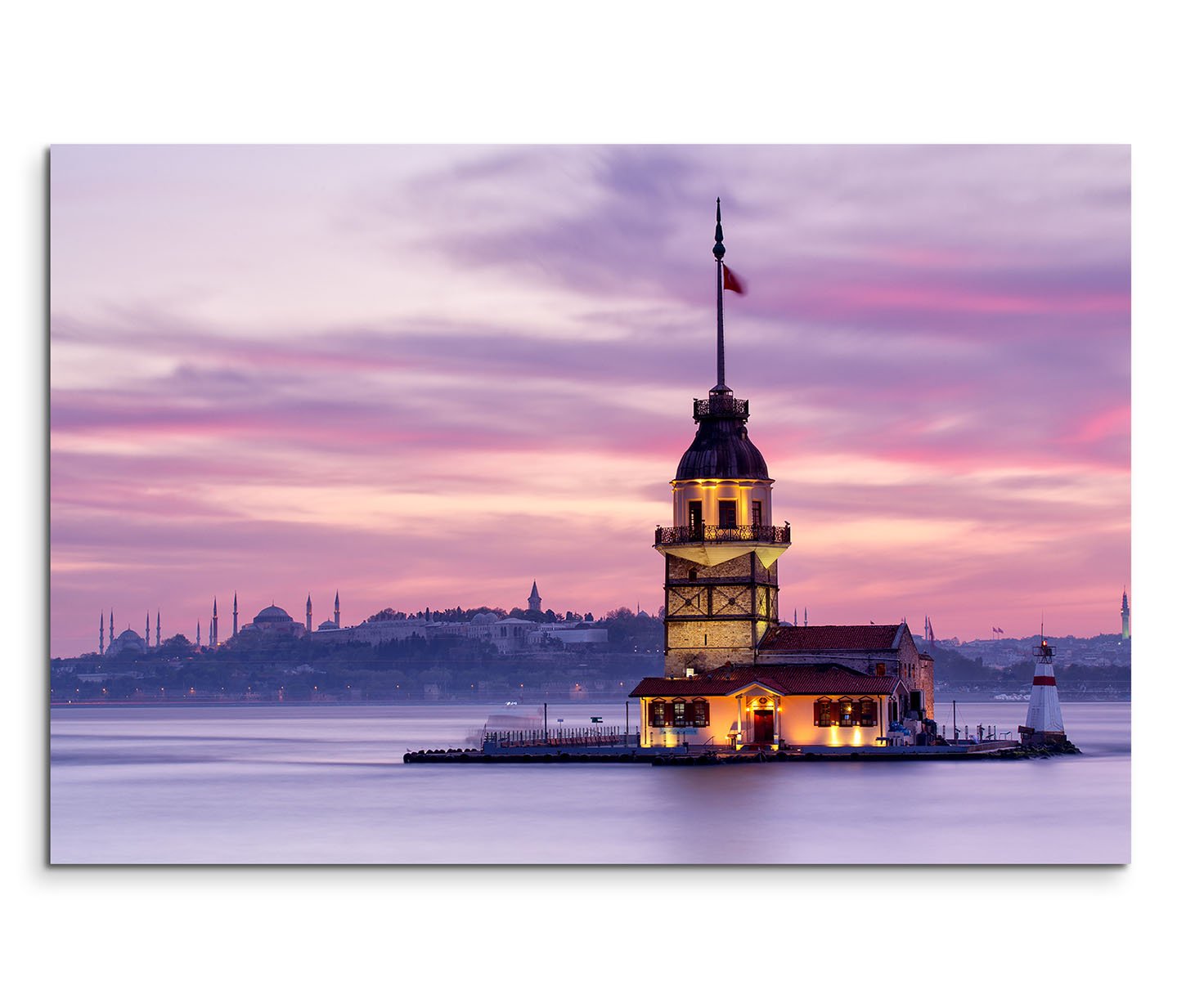 Toile Istanbul Le Bosphore 120x80 cm pour salon panoramique