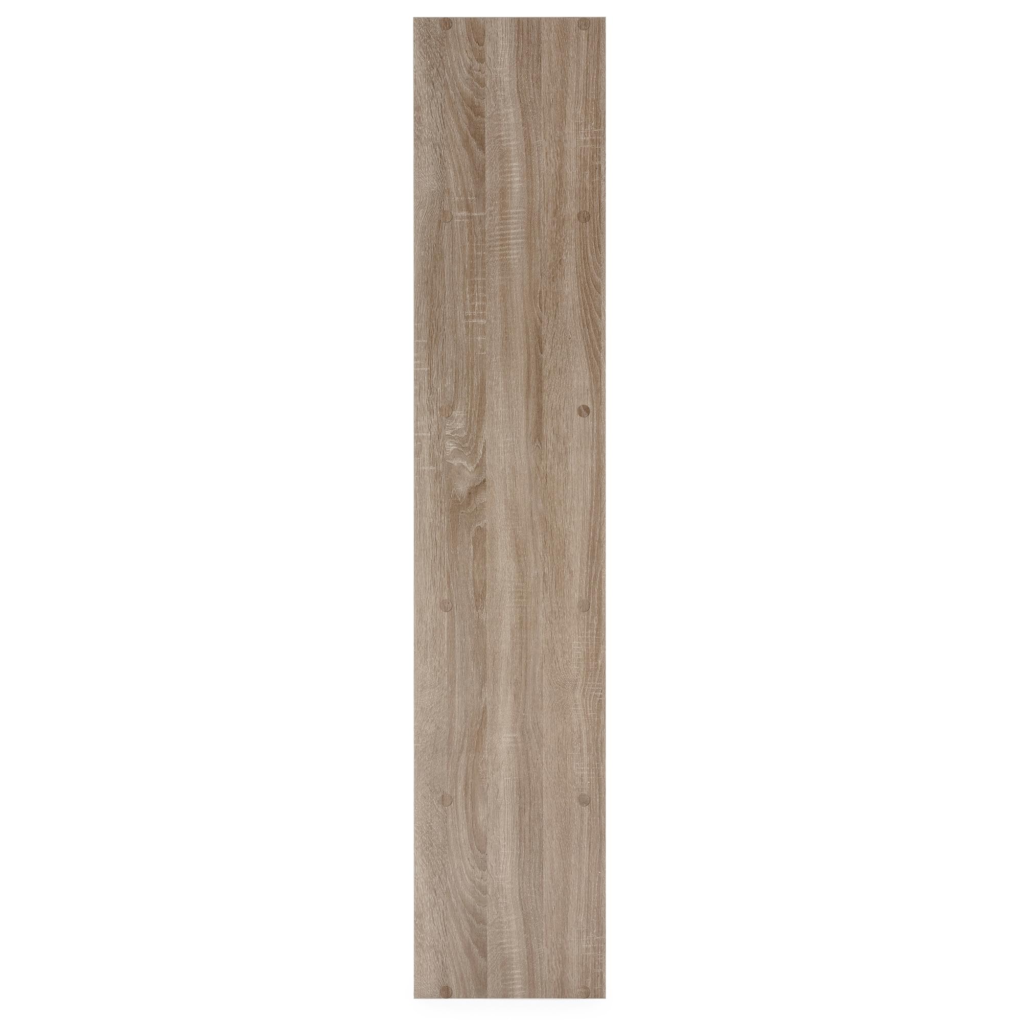 HOMN LIVING Estantería de rincón Fiyi 5 Huecos Color Roble, para Salón, Comedor o Despacho, 32 cm (Ancho) 32 cm (Profundo) 161 cm (Altura)