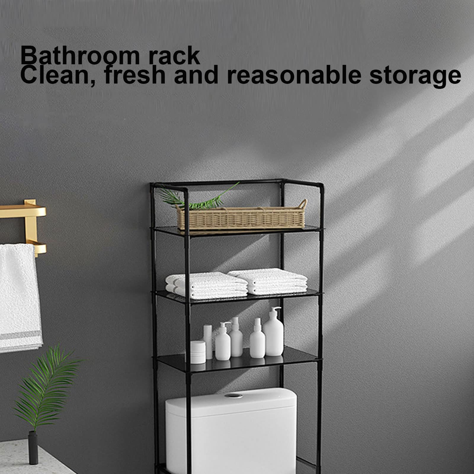 WC Schrank Schmal Klein BodenstäNder Toilette Aufbewahrungsregal Badezimmerregal Kein Loch Toilettenregal (Color : White)