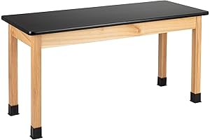Learniture 24x60 Heavy-Duty School Science Lab Table with Durable Laminate Top