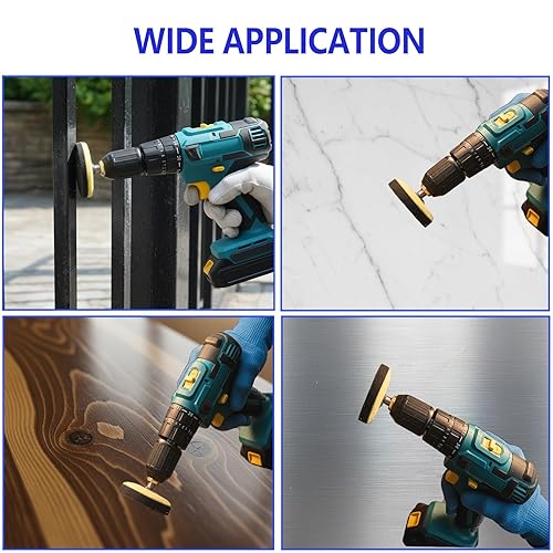 Miniatura 6 de Kit de pulido de disco de lijado de 3 pulgadas, kit de restauración de faros, grano 60-10000, papel de lija húmedo y seco, almohadillas de pulido