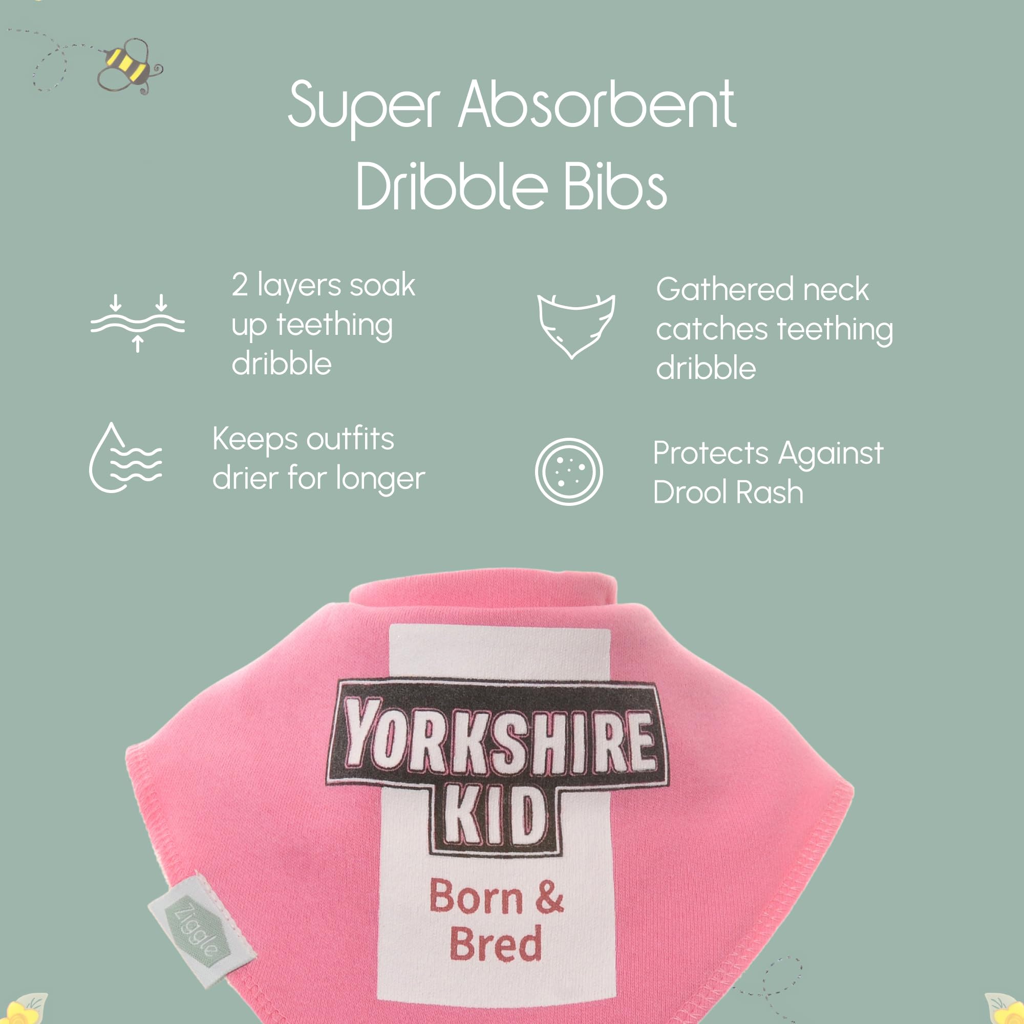 Bandana Dribble Bibs - Cotton Front Baby Bibs Newborn to 24 Months - Newborn Baby Gifts - Bibs For Comfortable Kids — view 62