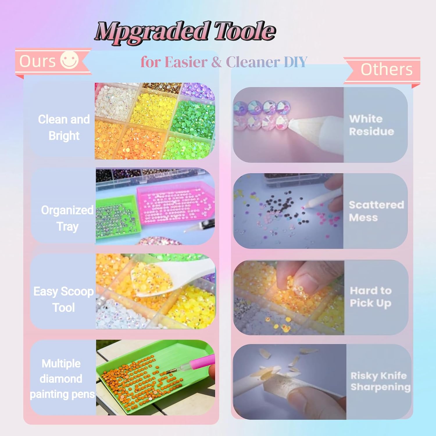 Snoysky Bedazzling Kit 55000 Pcs 52 Colors, 3mm Flatback Rhinestones, Half Pearls for Crafting, Resin Jelly Rhinestones Kit with Jewelry Glue & Multiple Tools for DIY Arts & Crafts Gifts