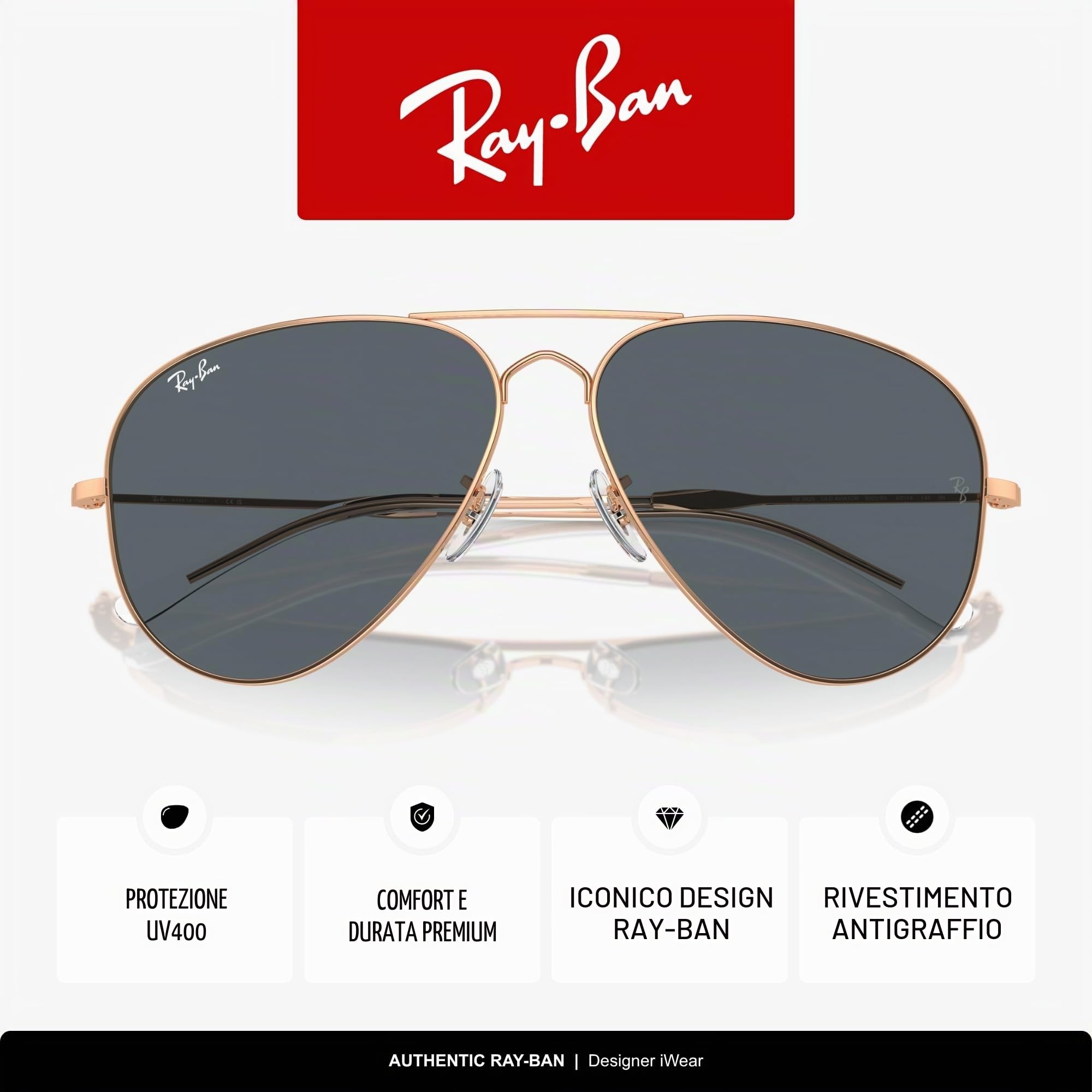 Ray-Ban Rb3825 Old Aviator Occhiali da sole