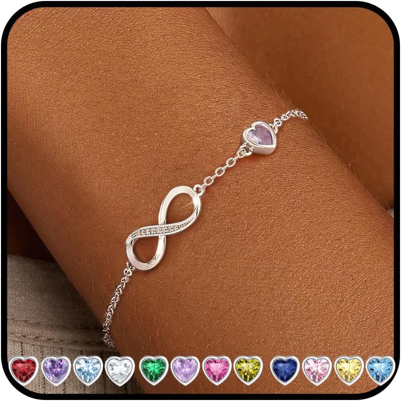 Dames-meisjes 925 sterling zilveren armbanden, holle hart