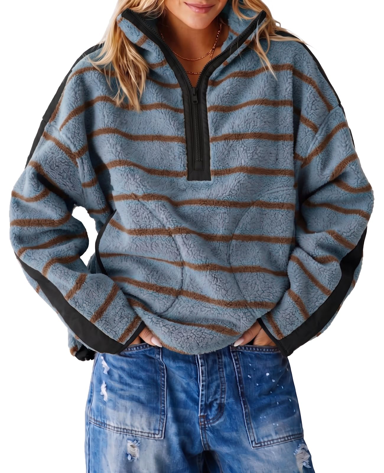 FISOEW Womens Fleece Sweatshirt