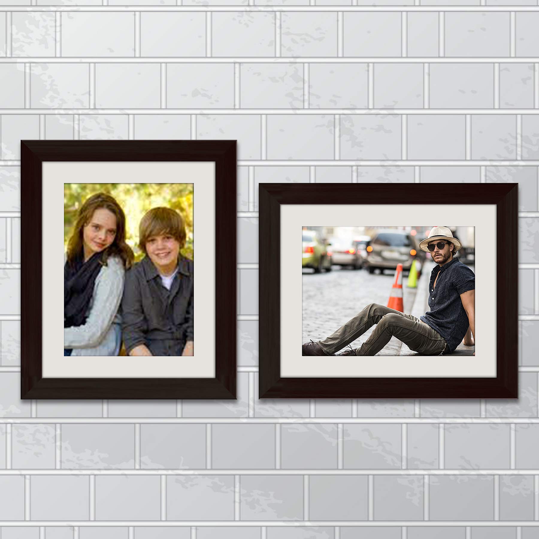 ArtzFolio Wall & Table Photo Frame D525 | Wall Photo Frame Collage for Living Room | Picture Frames Home & Wall Decoration | Dark Brown | Set of 2 Units With Mat | With Back Stand | 8x10inch (B08WK9KY2D) Amazon Price History, Amazon Price Tracker
