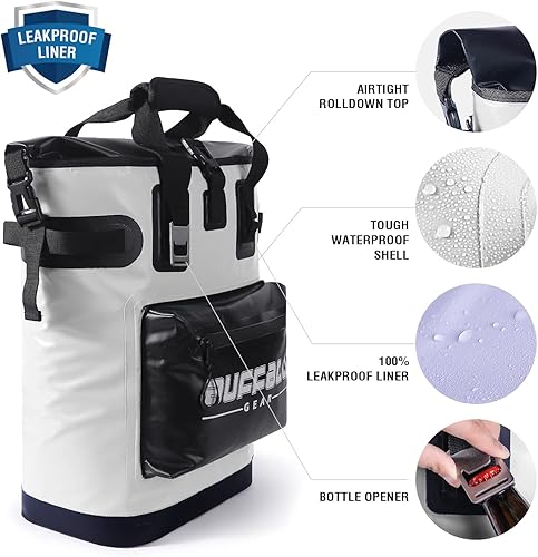 Miniatura 3 de Buffalo Gear Mochila enfriadora de 18 L, 30 L, a prueba de fugas, para camping, enfriador, enfriador, para picnic, playa, senderismo, parque, pesca