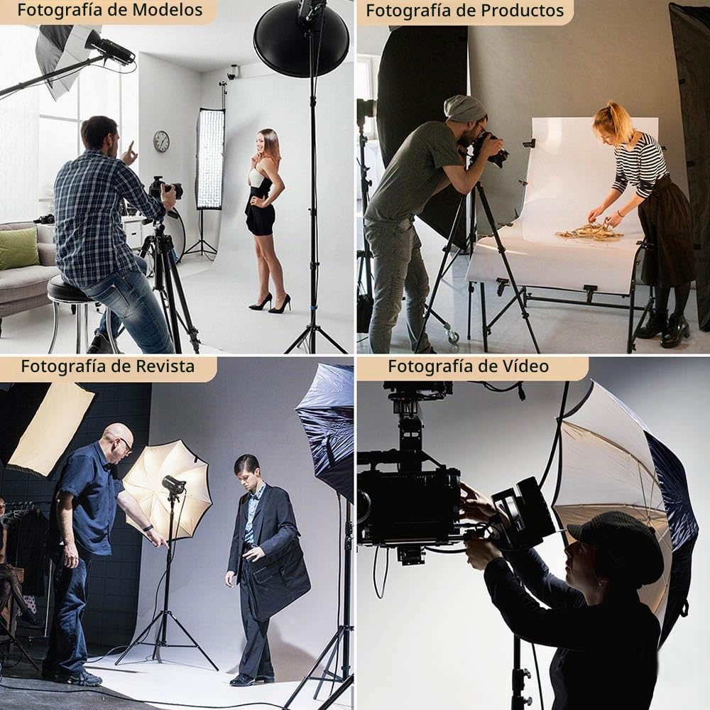 GODOX SL100D 2X 100W LED Video Light + 60 x 90 cm Softbox, Light Stand, Honeycomb Grid, with Remote Control Suitable for Film Studios, Photo Studios