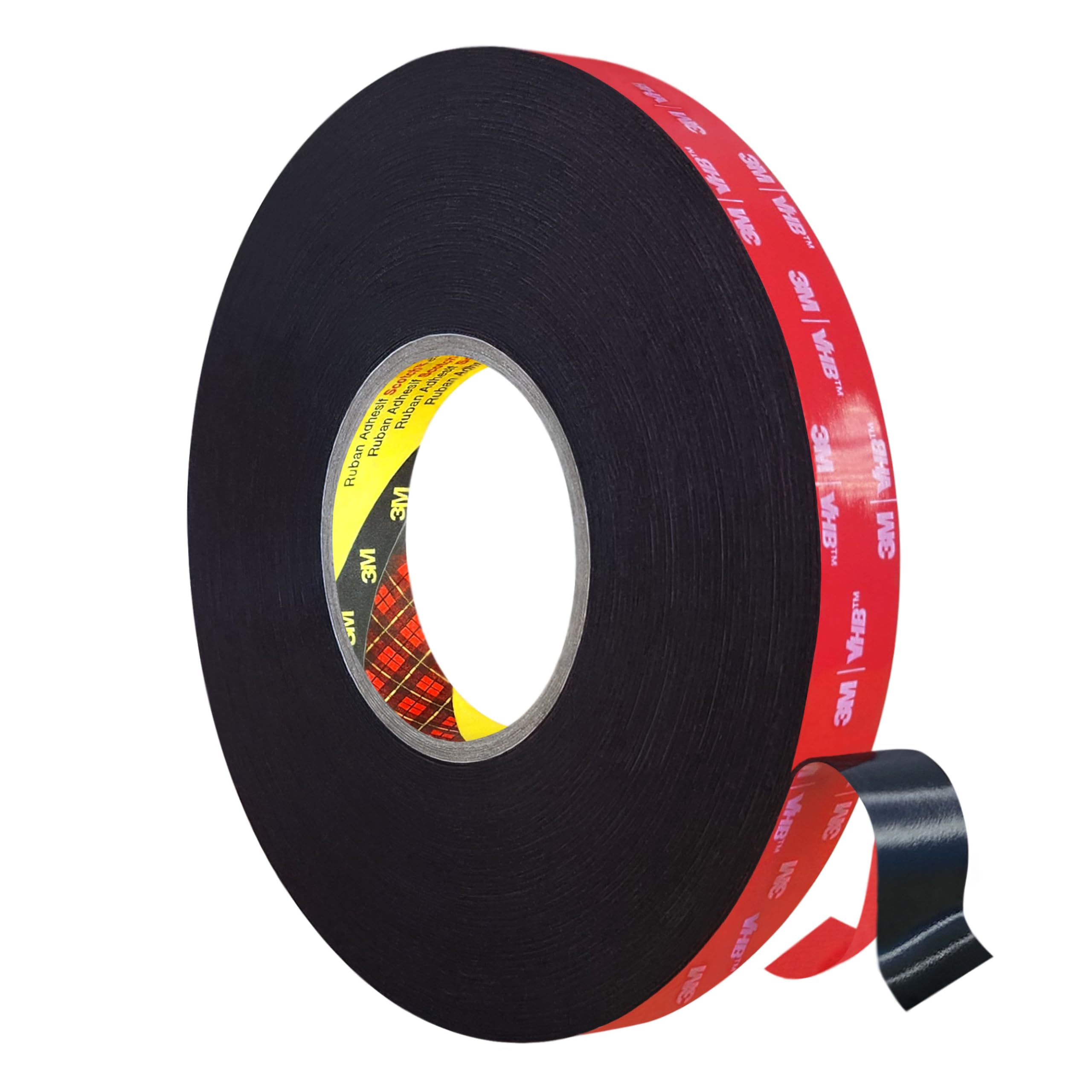 5925F doppelseitiges Hochleistungs-Klebeband 15 mm x 33 m | dunkelgrau, 0,64 mm dick