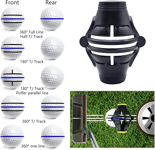 Miniatura 5 de 1 paquete de marcadores de pelota de golf 360  Marcador de línea de golf  Herramienta de marcado de alineación de pelota de golf para herramientas