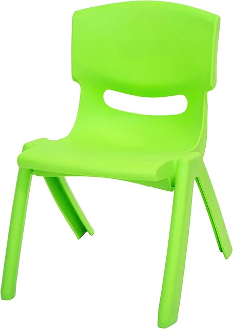 east2eden Lime Green Stackable Kids Children Plastic Chair