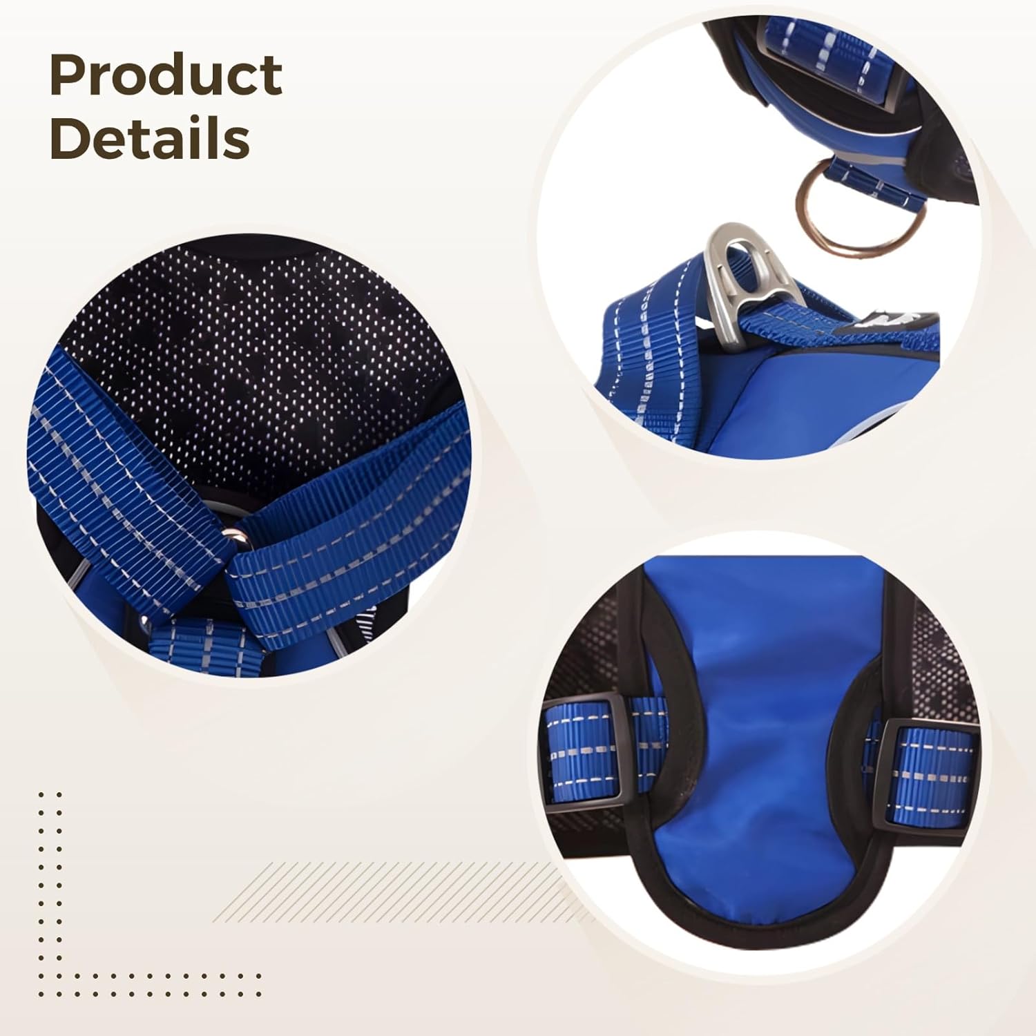 Adjustable Dog Safety Harness for Car, Reflective with Quick-Release Buckle, Comfortable and Design