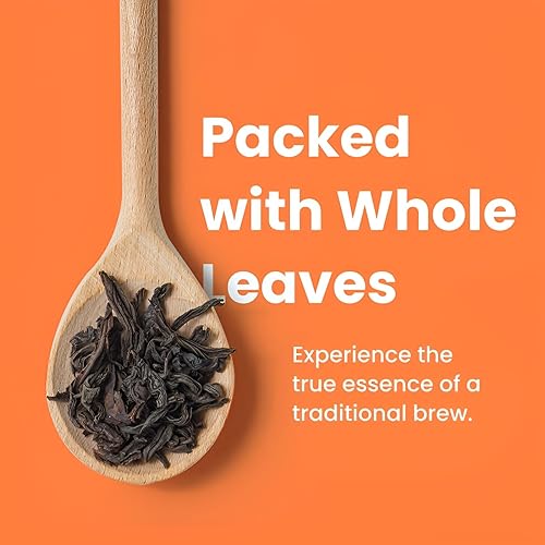 Vista 82 de Teaniru, Paquete surtido de muestras de té, 8 sabores exóticos de bienestar, envueltos individualmente en bolsas de té piramidales, ingredientes