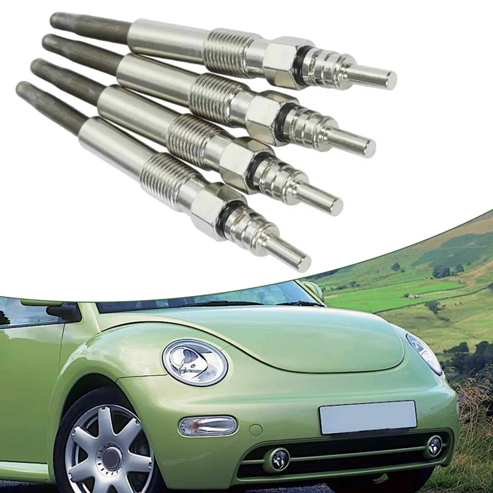 Calentamiento espiga Compatible Con VW Para Beetle 1.9L 1896CC 1998-2004 N10140105MY 75054001101. Piezas De Calefacción. Bujías De Precalentamiento Diésel.