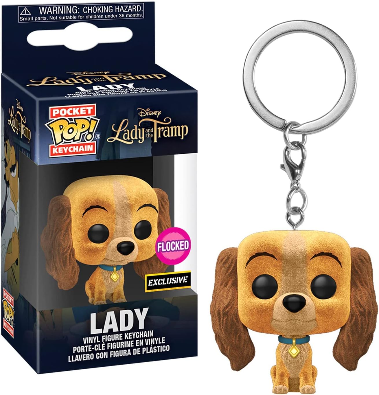 Lady & The Tramp Pocket Pop! Keychain Lady (Flocked) [Exclusive]