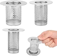 3Pcs Shower Drain Hair Catchers, Shower Drain Cover Sink Strainer, Bathtub Drain Cover, Steel Shower Drain Protector Cover, for Bathroom Shower Bathtub And Kitchen Hair Catcher Easy To Install