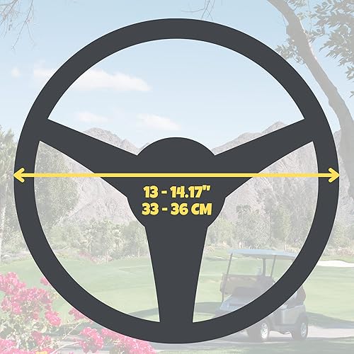 Miniatura 4 de Funda universal para volante de carrito de golf con diamantes de imitación de diamantes de imitación coloridos para automóvil, Yahama, EZGO, funda