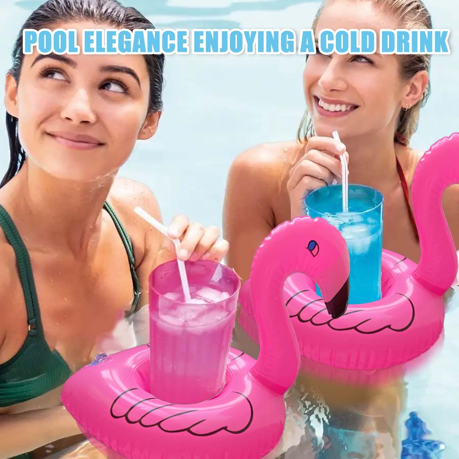 Flotteur de piscine gonflable licorne rose avec porte-gobelet, grand jouet de piscine pour adultes et famille, flotteurs de piscine pour s'amuser en fête