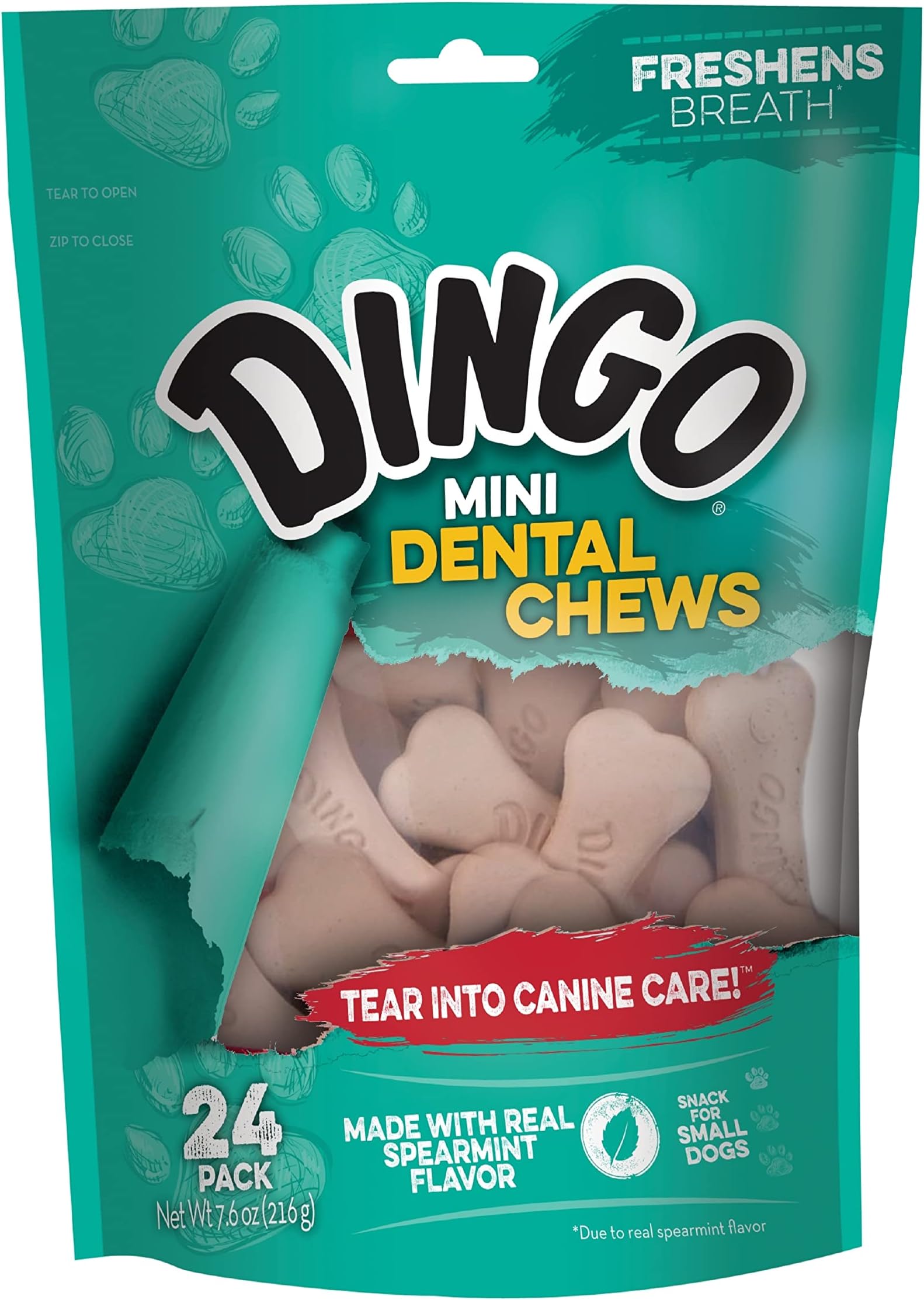 Denta Treats Teeth Whitening Mini Chews, 24 Pack, Flavourless, 7.6 Oz