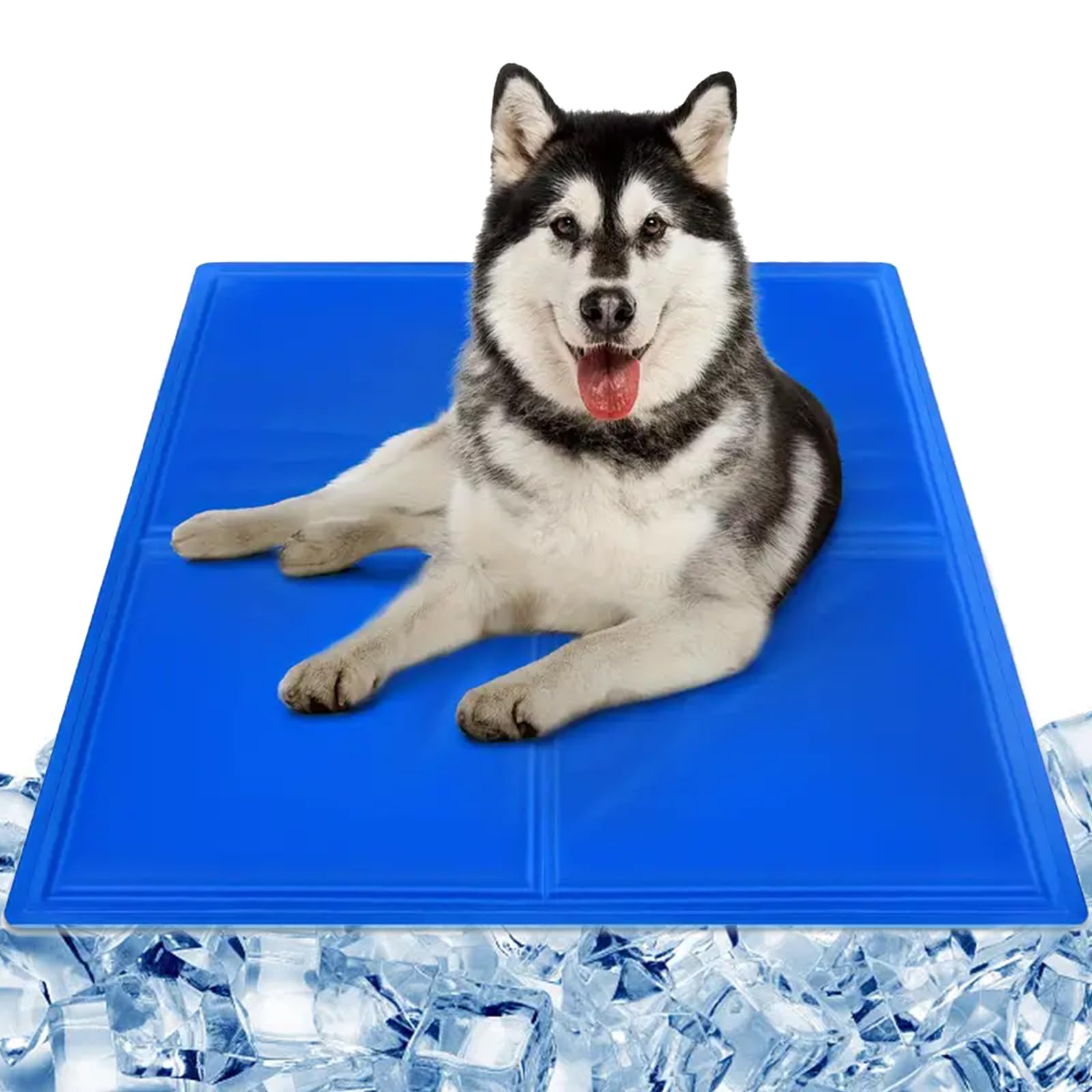Tappetino Refrigerante per Cani E Gatti, Tappeto Rinfrescante in Gel Non Tossico AntiGraffio Durevole, Giaciglio Rinfrescante in Estate Perfetto per Cucce Divani,XL