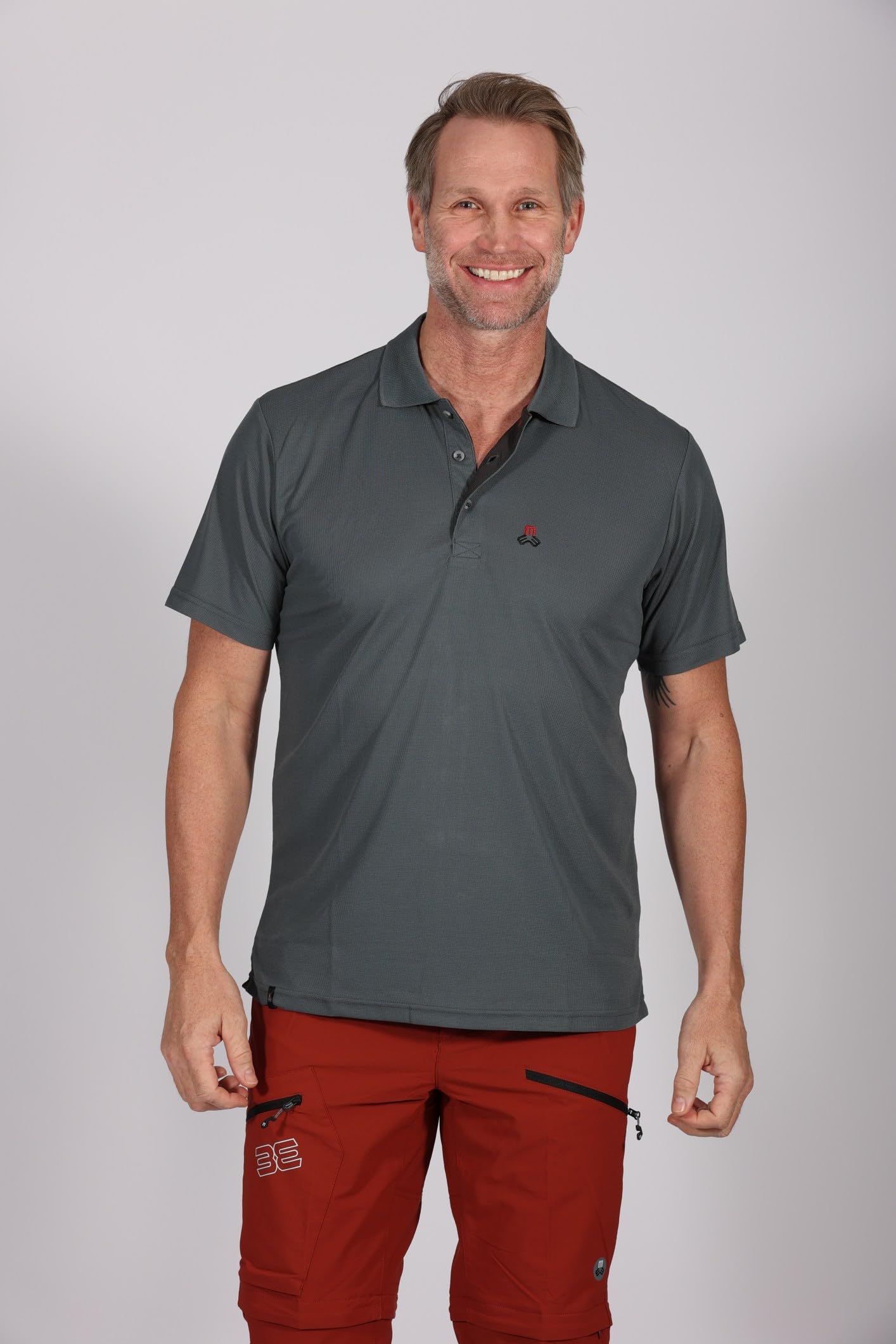Maul Spiez Fresh 1/2 Poloshirt HELLGRAU/SCHWAR