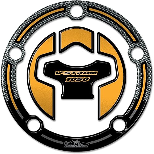 Resin Bike Motorcycle 3D Stickers Compatible with Suzuki V-Strom 1050 XT ABS 2022. Tank Cap Protection from Impact and Scratches. Resin Stickers -