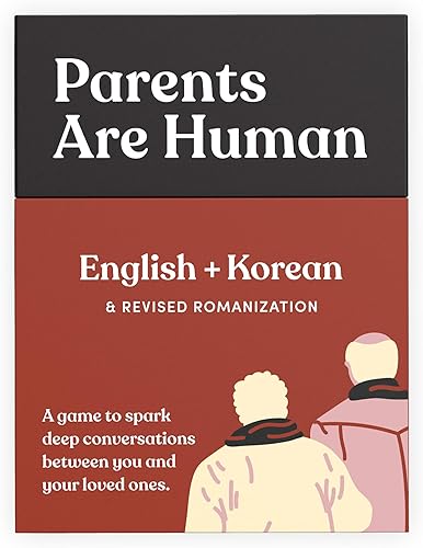 Parents Are Human Tarjetas de conversación bilingües, inglés + coreano