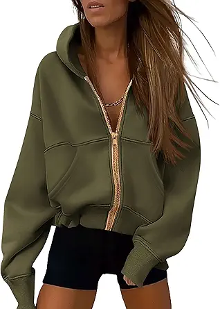 PRETTYGARDEN Hoodies for Women Sweatshirt Zip Up Hoodie Fall Fashion 2025 Trendy Long Sleeve Jackets Winter Clothing Outfits