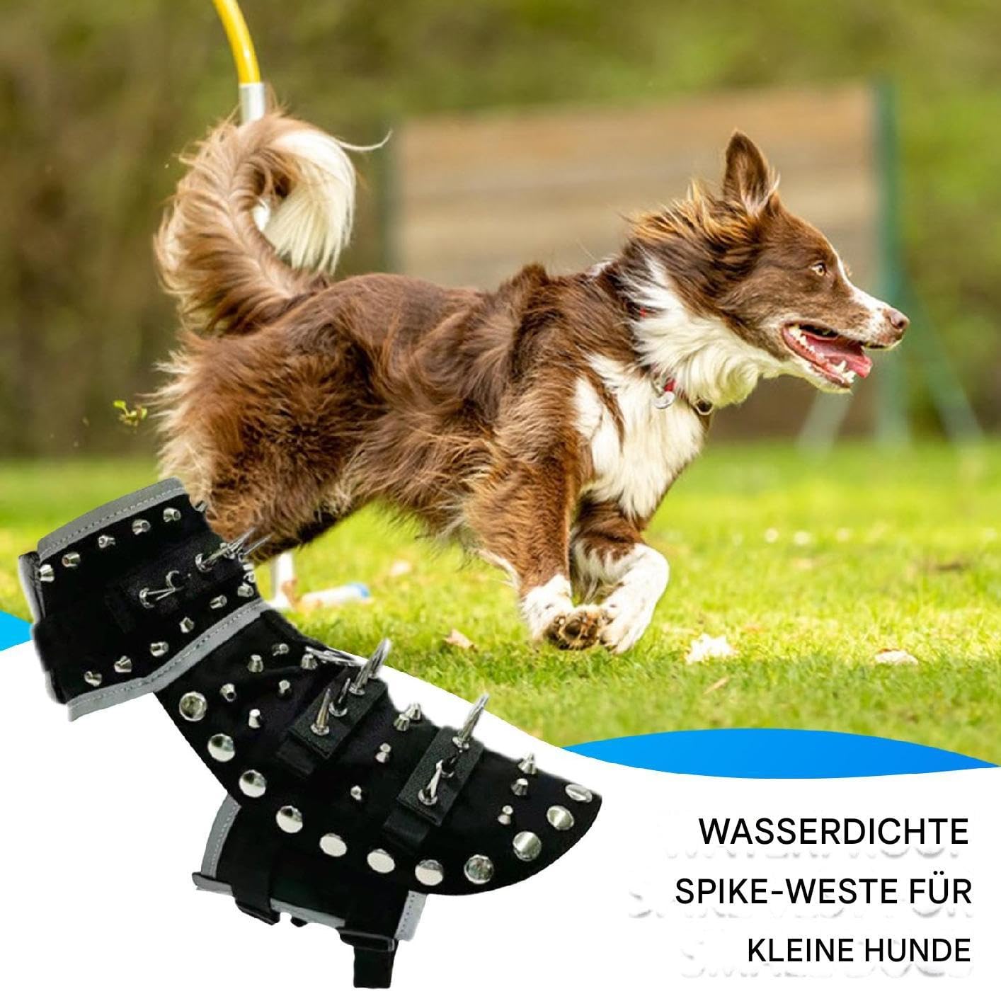 Chaleco para perros con pinchos Protección ajustable reflectante contra
