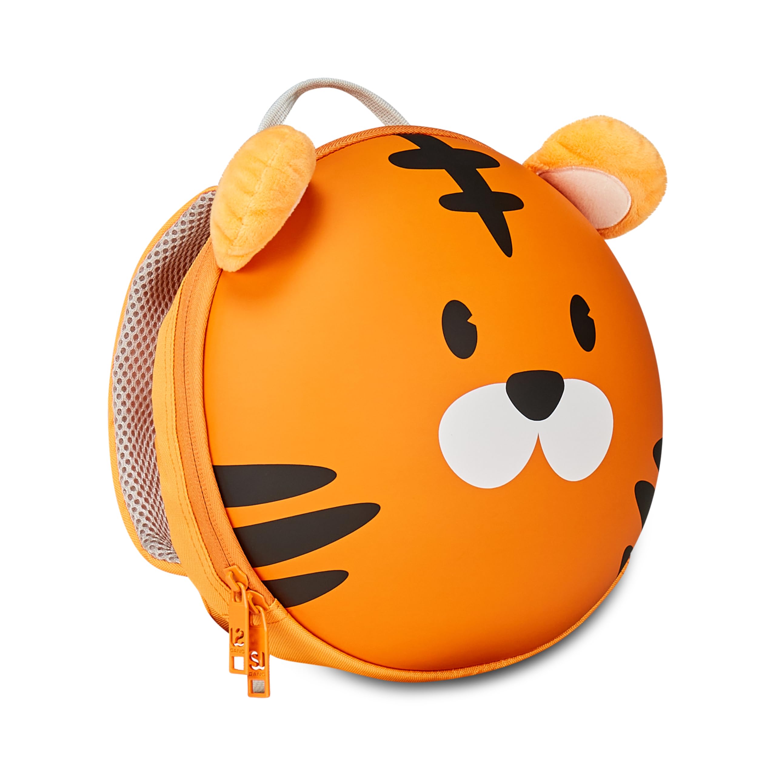 SJ GANG STYLE JAM GANG Trolley + Zaino Rigido Scuola Bambini, Fancy Animals, Arancione, Fantasia Leoncino, Bambini, Piedino frontale antiribaltamento, Scuola e Tempo Libero