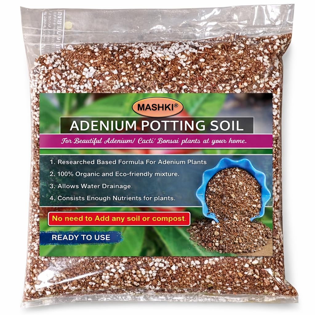 Adenium Soil Mix | Desert Rose, Succulent & Cactus Potting Soil | Well-Aerated, Quick-Drain, Nutrient-Rich Ready to Use Soil for Bonsai and Indoor Outdoor Plants-image-7