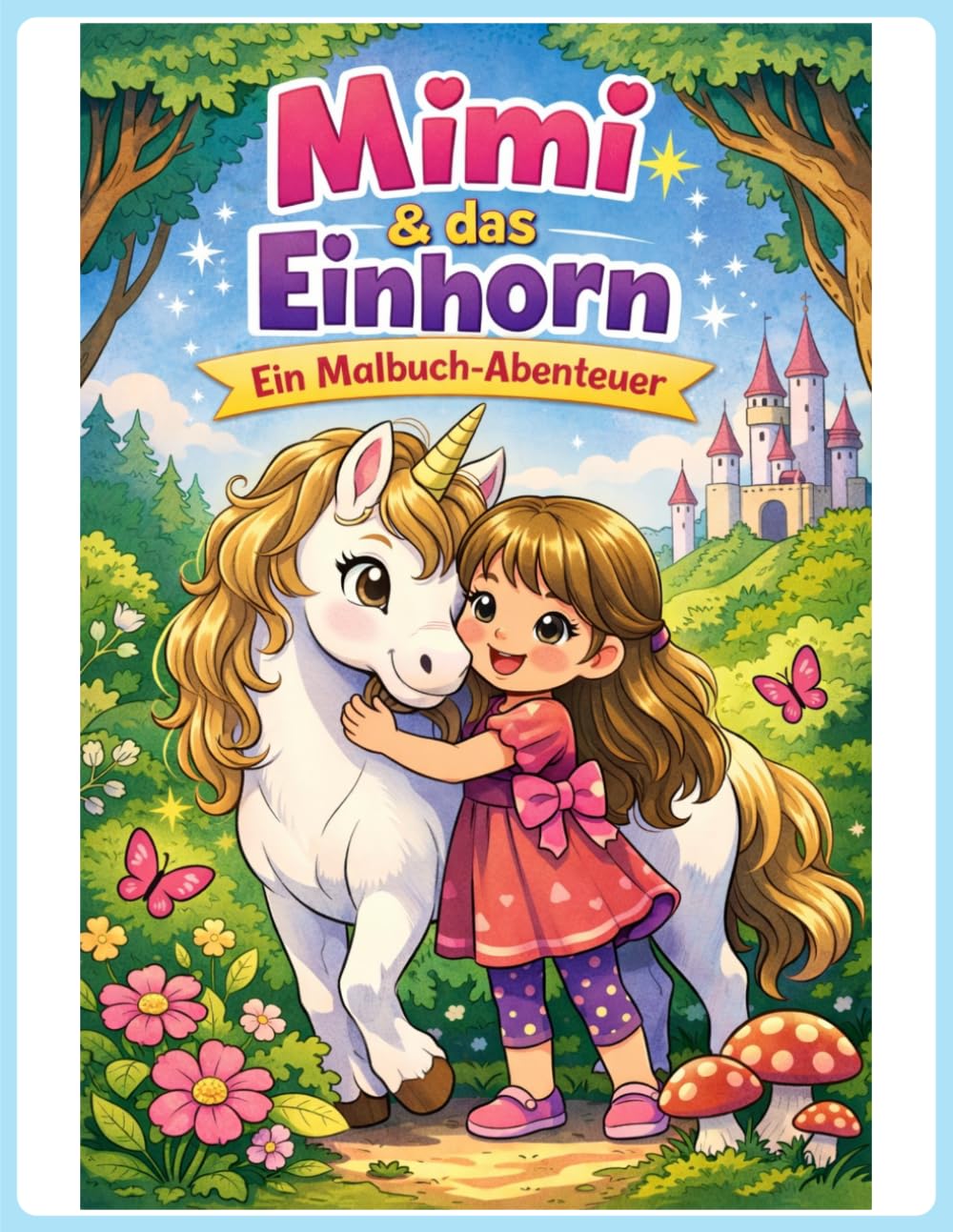 Mimi & das Einhorn: Ein zauberhaftes Ausmalbuch für Kinder ab 4 Jahren Oder die SEO-stärkere Version, wenn sie auch exakt aufs Cover kommt: Ausmalbuch ... Jahre | Einhörner, Abenteuer & Kreativität