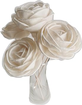 5 True Love Rose Sola Flower Reed Diffuser 3" for Home Fragrance by Plawanature.