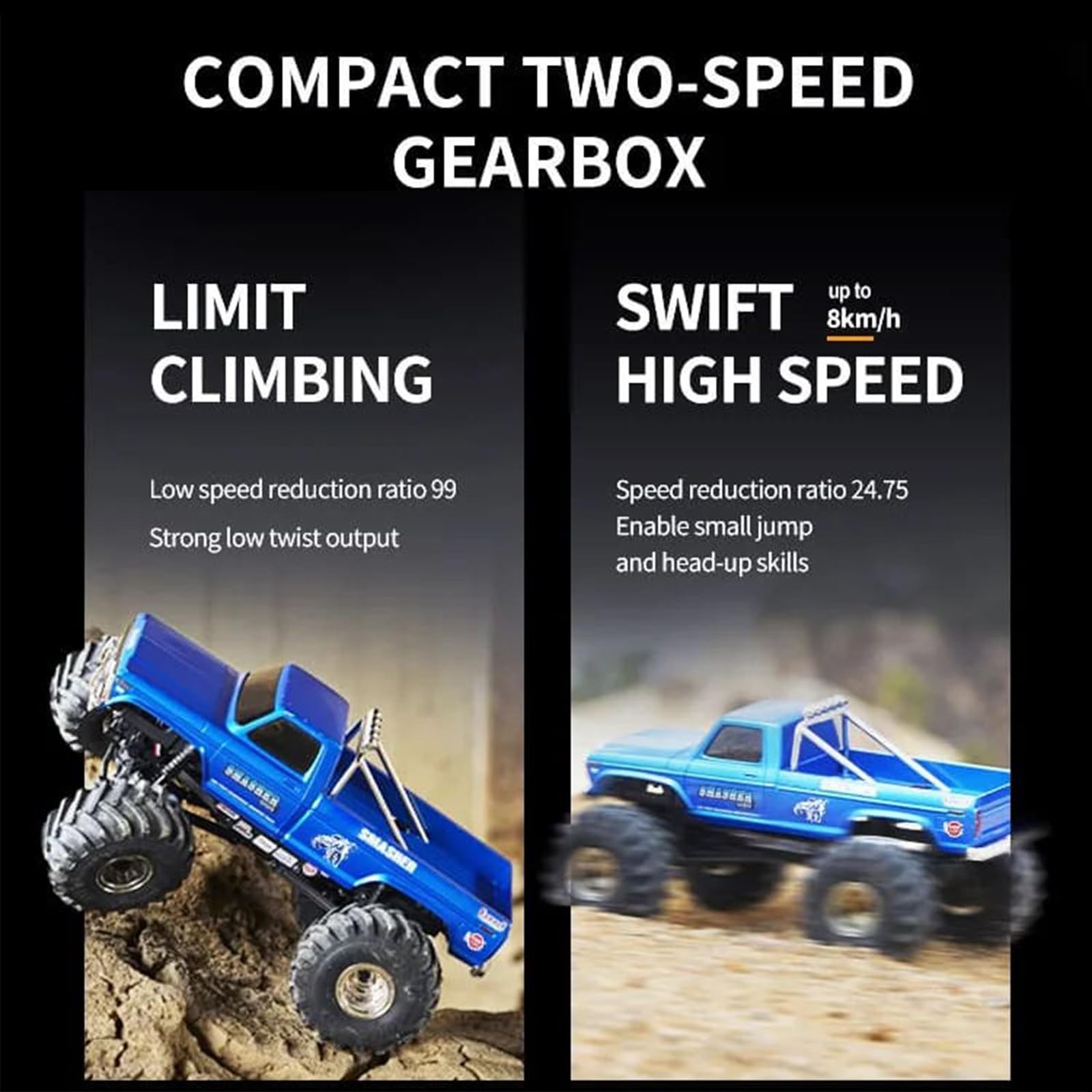 Amazon.co.jp: SVERTIBO FMS 1/24 RCクローラー FCX24 スマッシャー V2