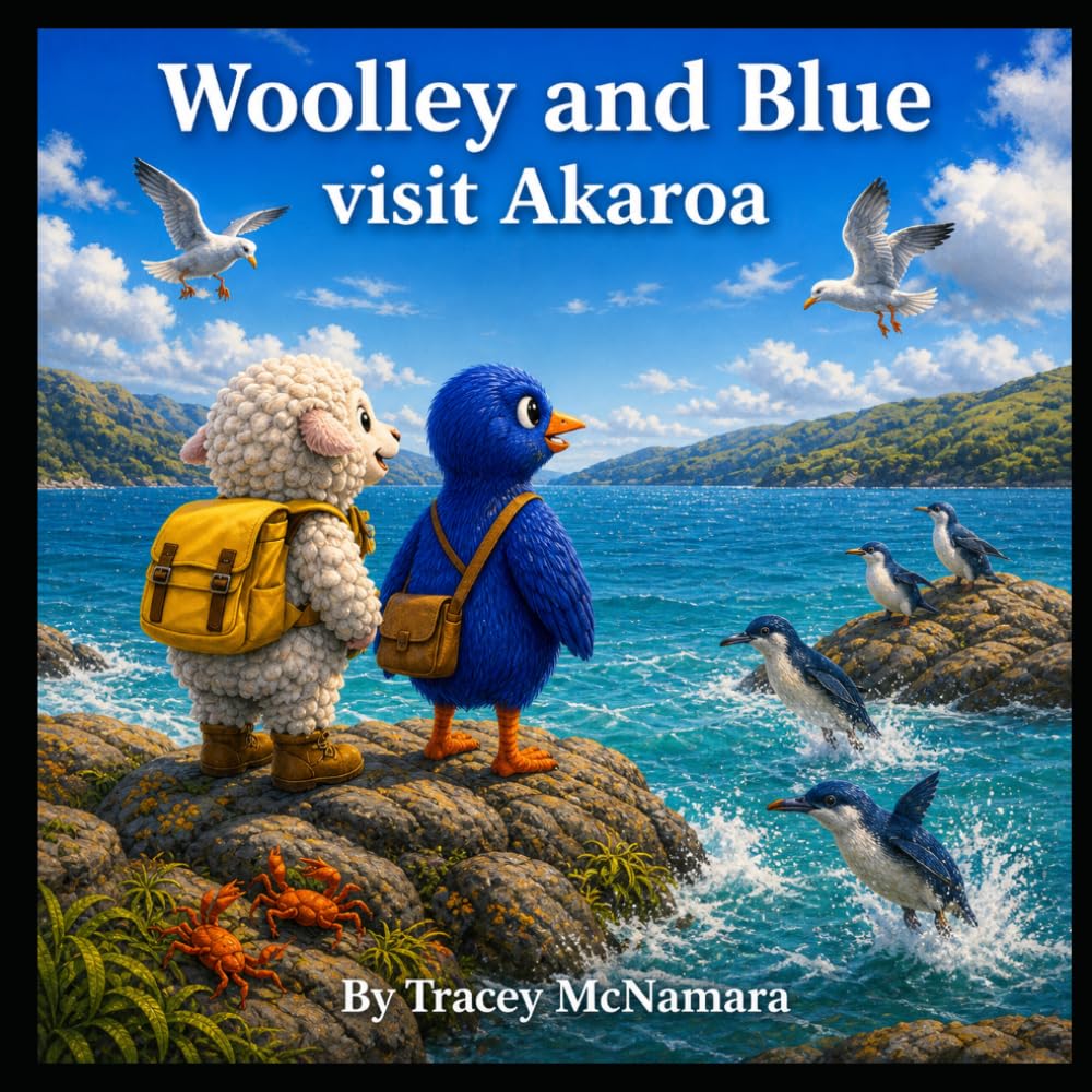 Woolley and Blue Visit Akaroa: New Zealand Children's Book (Woolley and Blue's Adventures)
