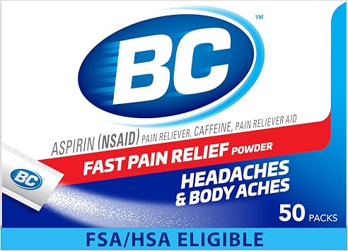 BC Powder Pain Relief, Headache Relief, Original Strength, 50 Count