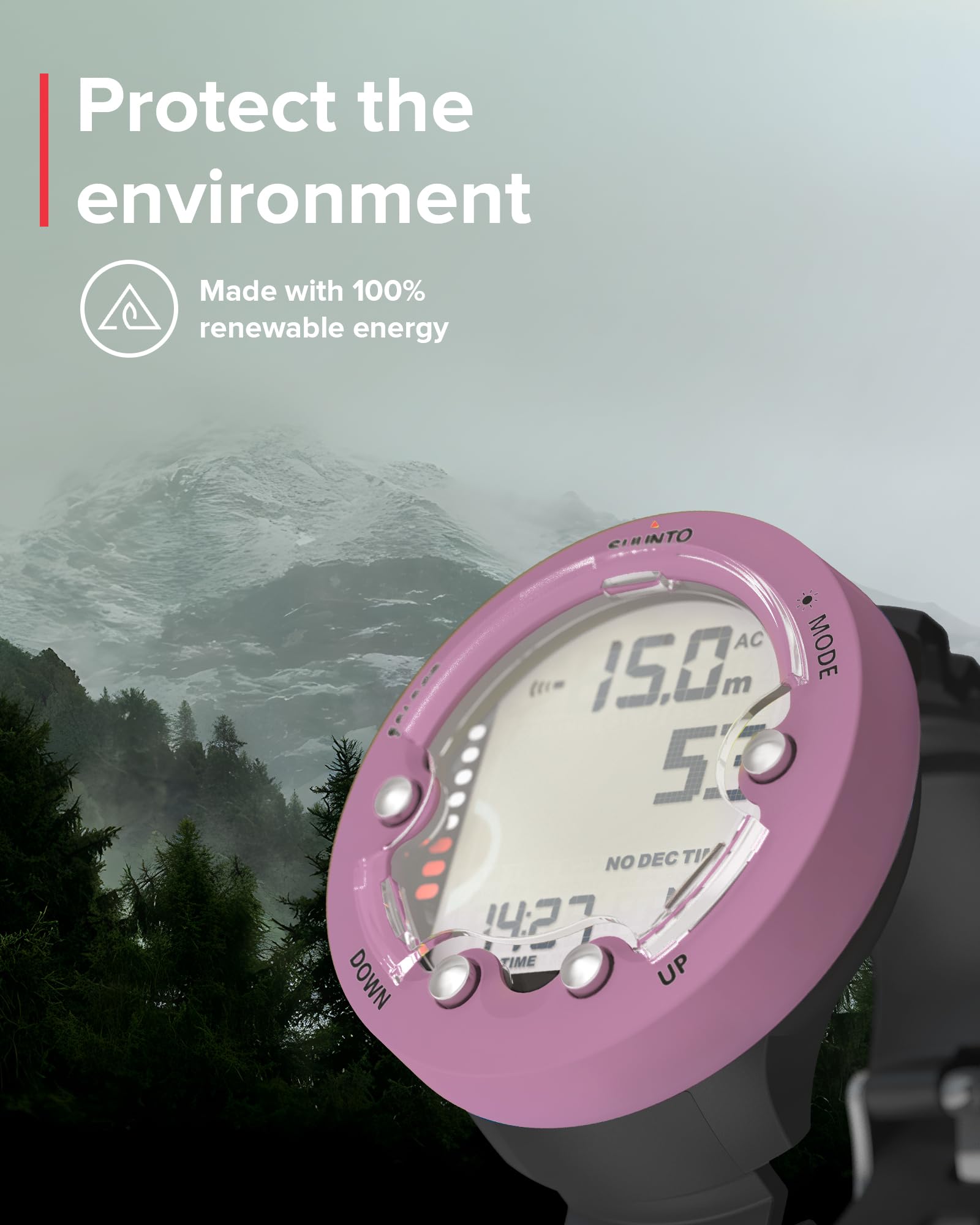 SUUNTO Zoop Novo - Ordenador de buceo de muñeca, Wildberry