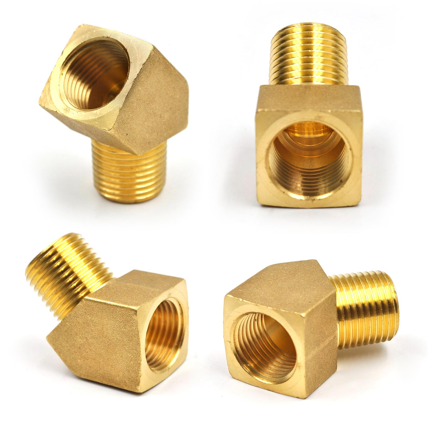Lot De 5 Raccords De Tuyau Coudés En Laiton 45 Degrés NPT Mâle 1